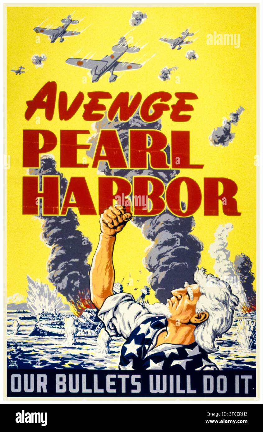 Wwii propaganda poster pearl harbor hi-res stock photography and