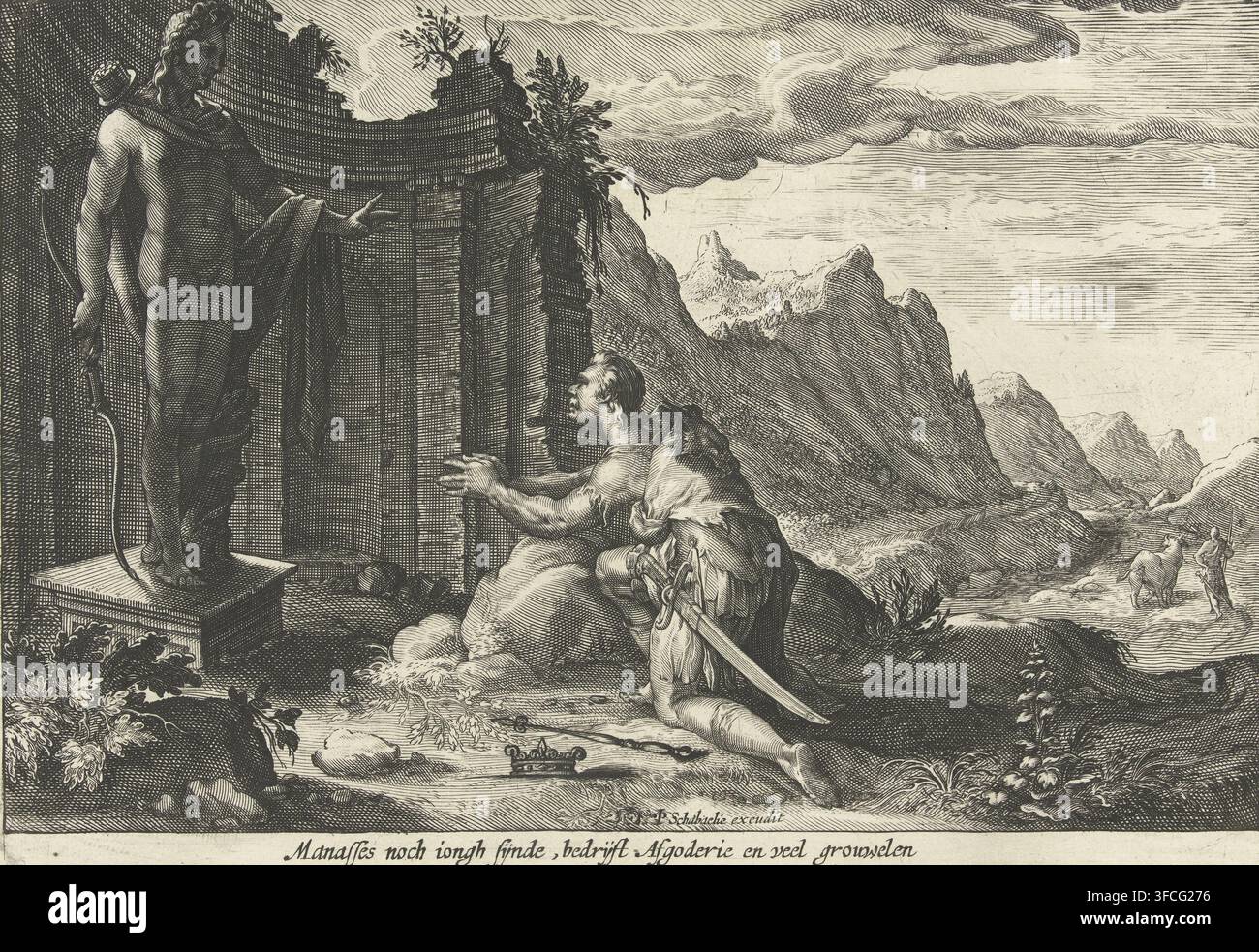 King manasseh worships hi-res stock photography and images - Alamy