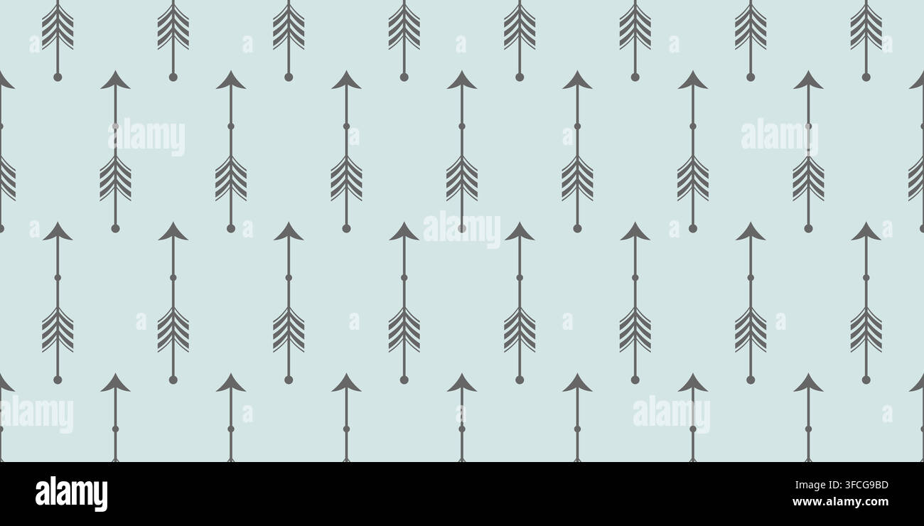 Geometric Gray Arrow Seamless Pattern Background Stock Vector