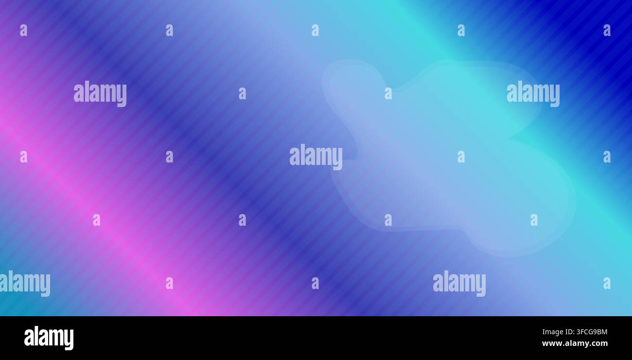 Abstract Blue and Pink Gradient Background with Diagonal Lines Stock Vector