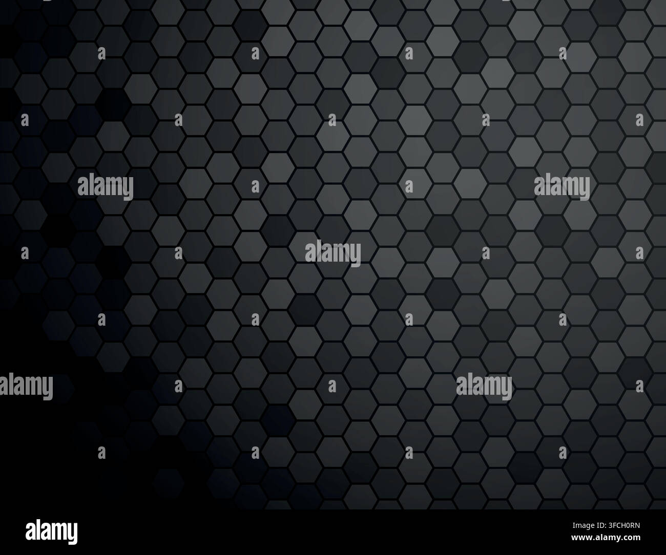 Abstract black texture background hexagon Stock Vector