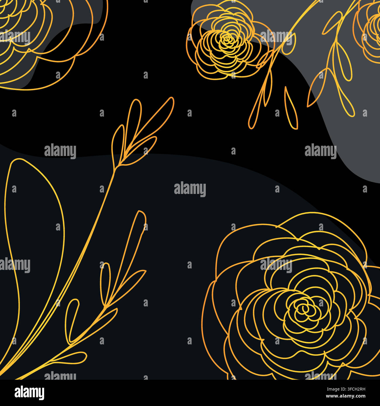 Premium Abstract black and gold background vector illustration Stock Vector