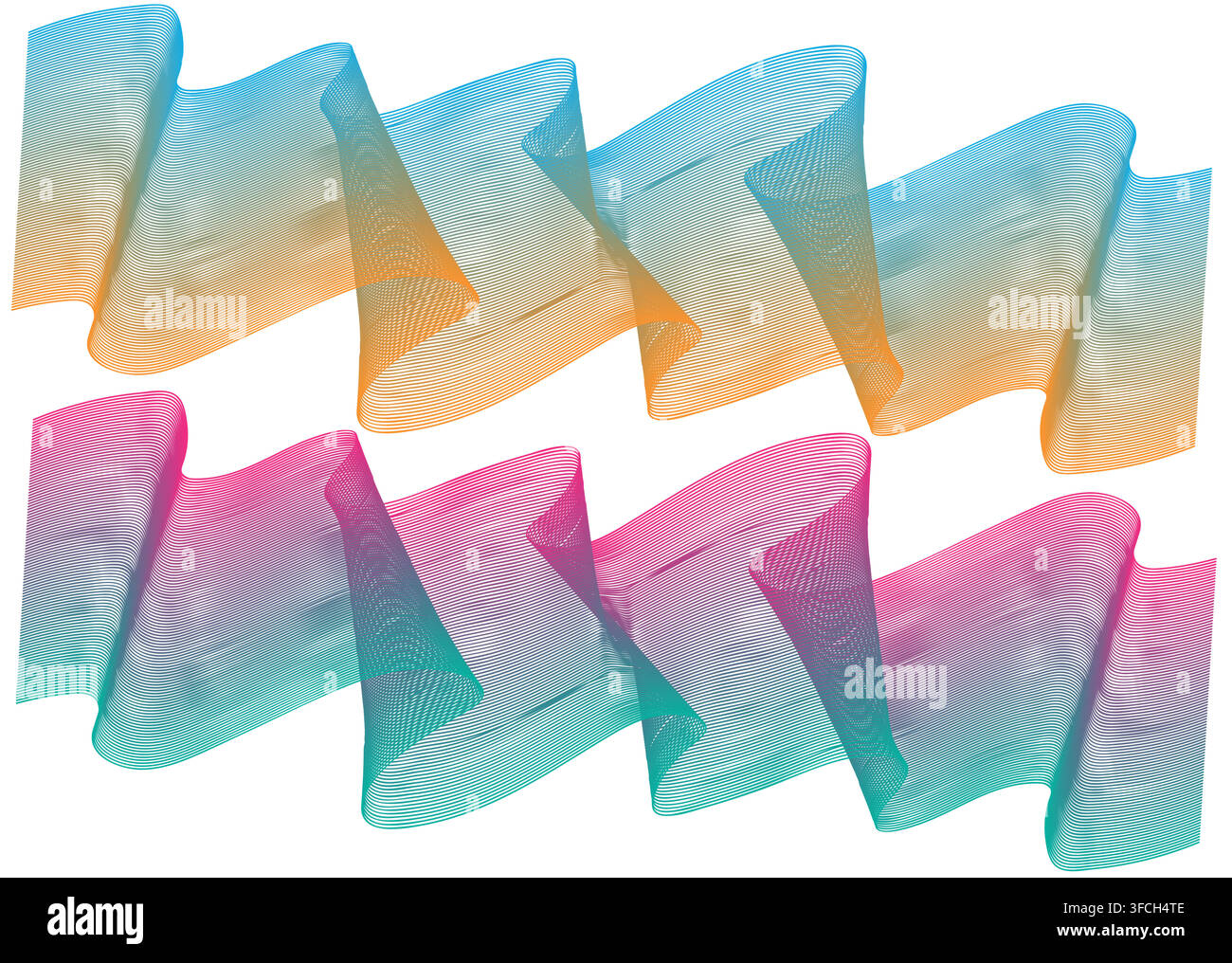 Dynamic fluid gradient. Abstrack fluid background Stock Vector