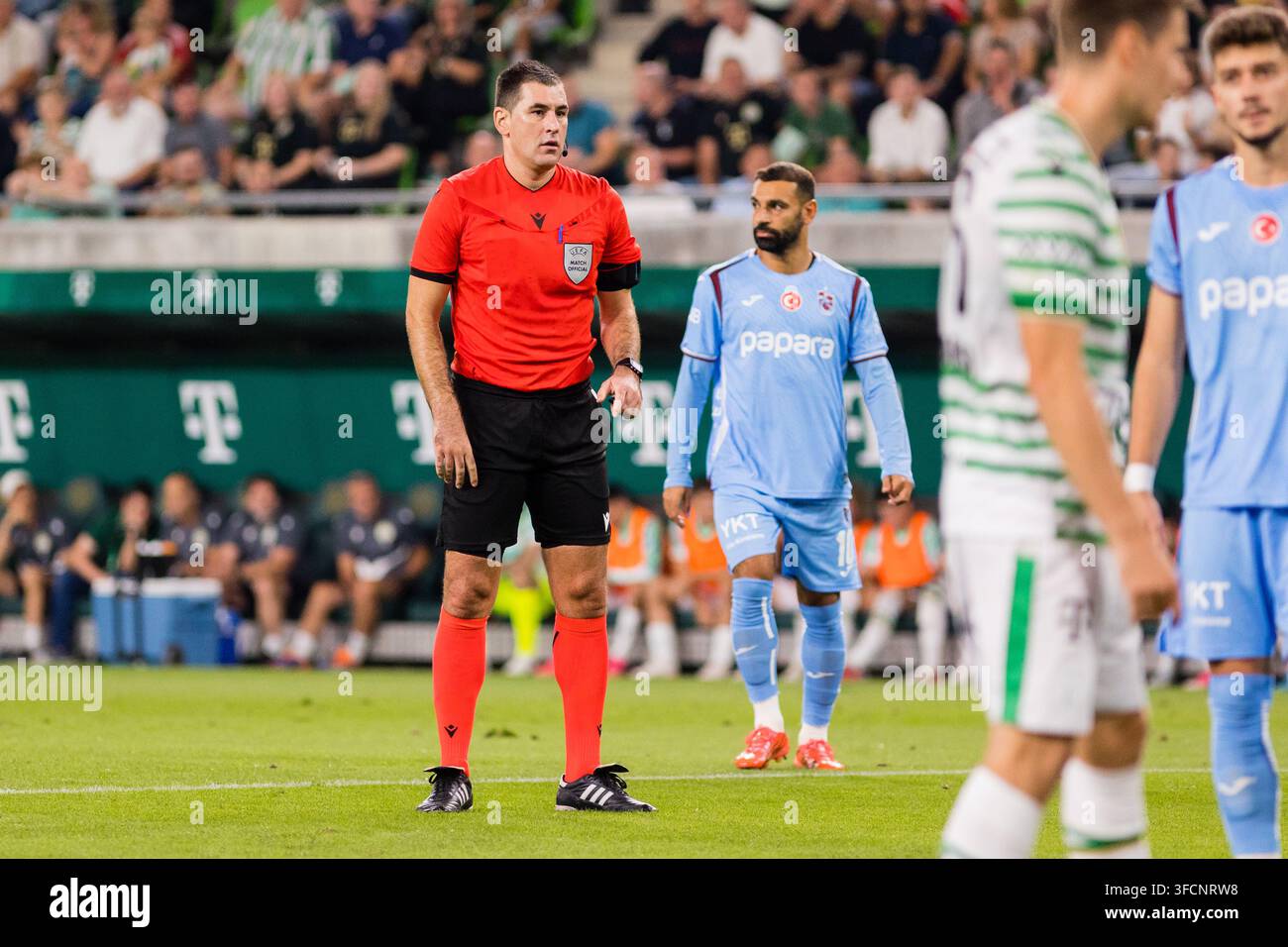 Budapest, Hungary. 27th Aug, 2026. Referee Rade Obrenovic seen during ...