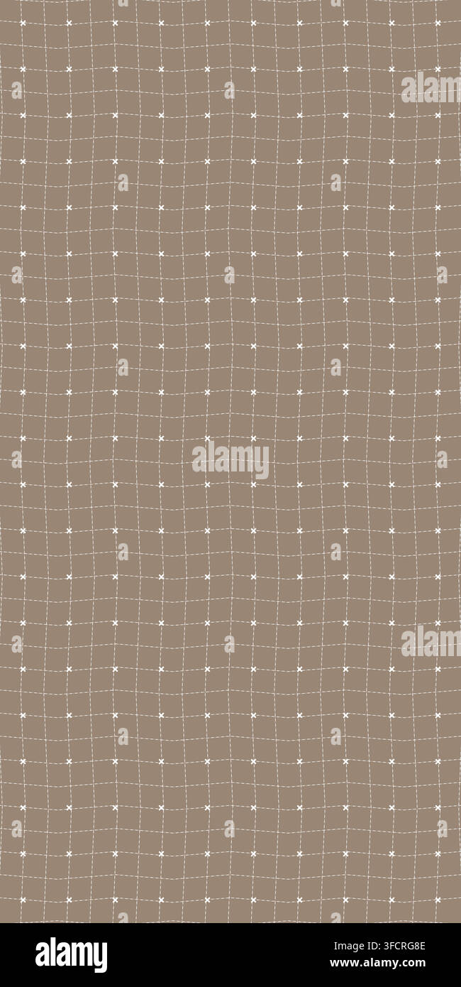 Abstract wavy grid pattern background with distorted linear texture Stock Vector