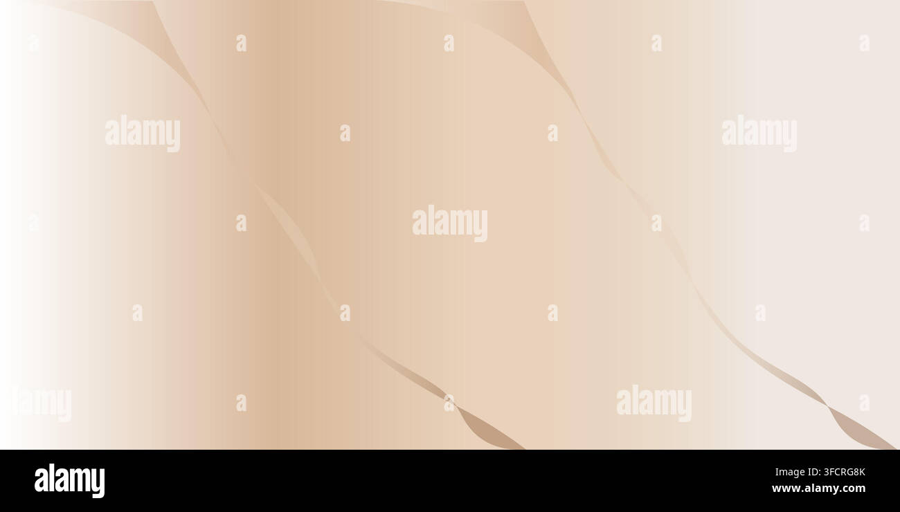 Abstract beige gradient background with soft lighting effect Stock Vector
