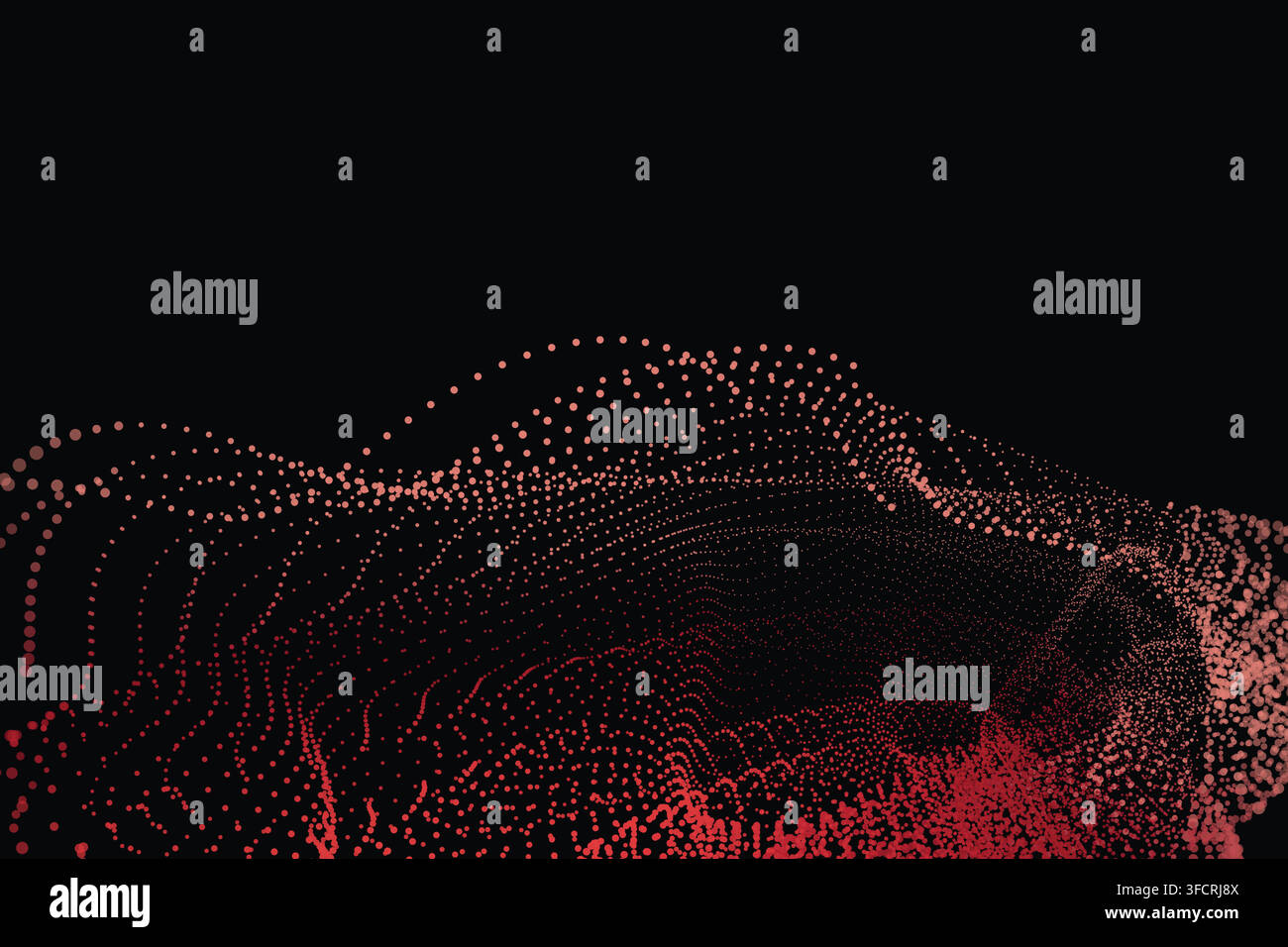 Purple Molecular Particle Network on Dark Background Stock Vector