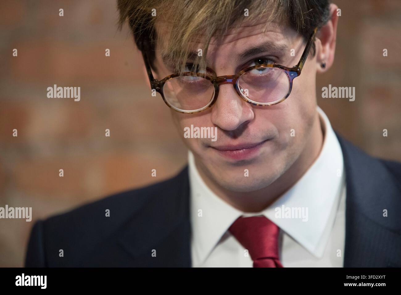 FILE Milo Yiannopoulos Pauses While Speaking During A News Conference file-milo-yiannopoulos-pauses-while-speaking-during-a-news-conference