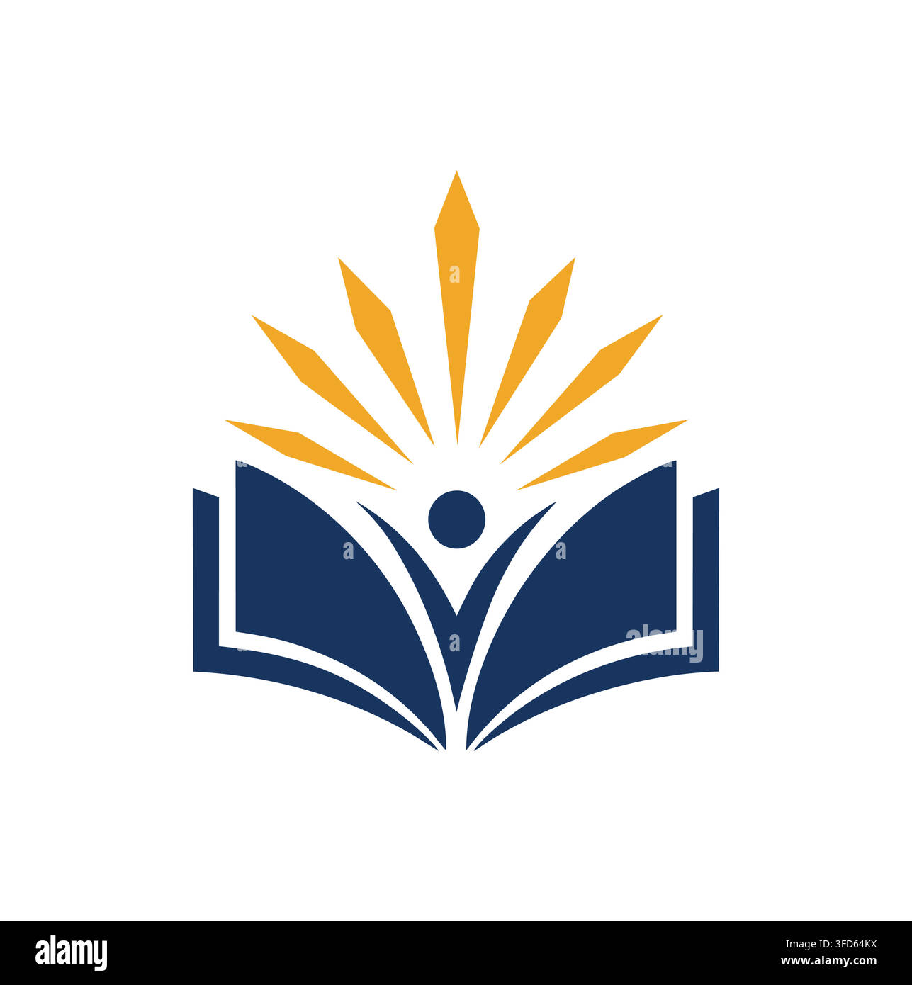 Modern Professional Knowledge Sunrise Education Student Vector Logo Stock Vector