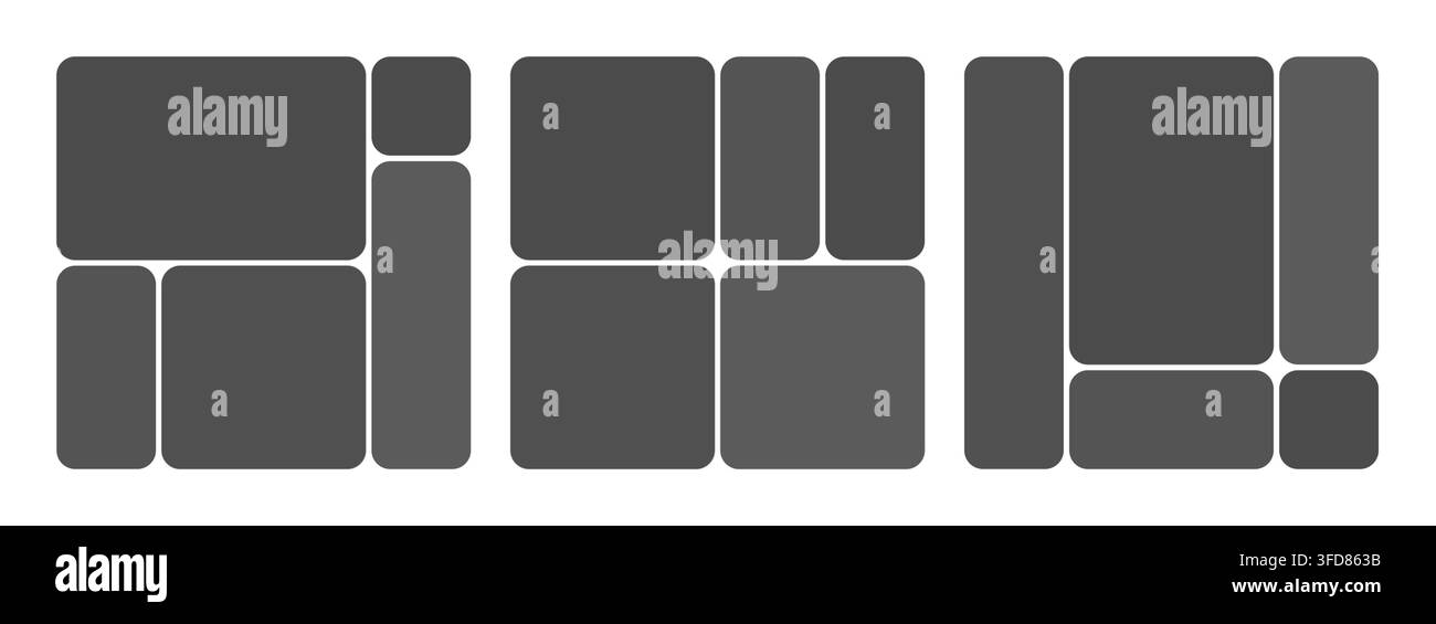 Post social media for template ig story and grid collage layout. Design abstract puzzle for vector background frame and banner mockup set. Highlight p Stock Vector