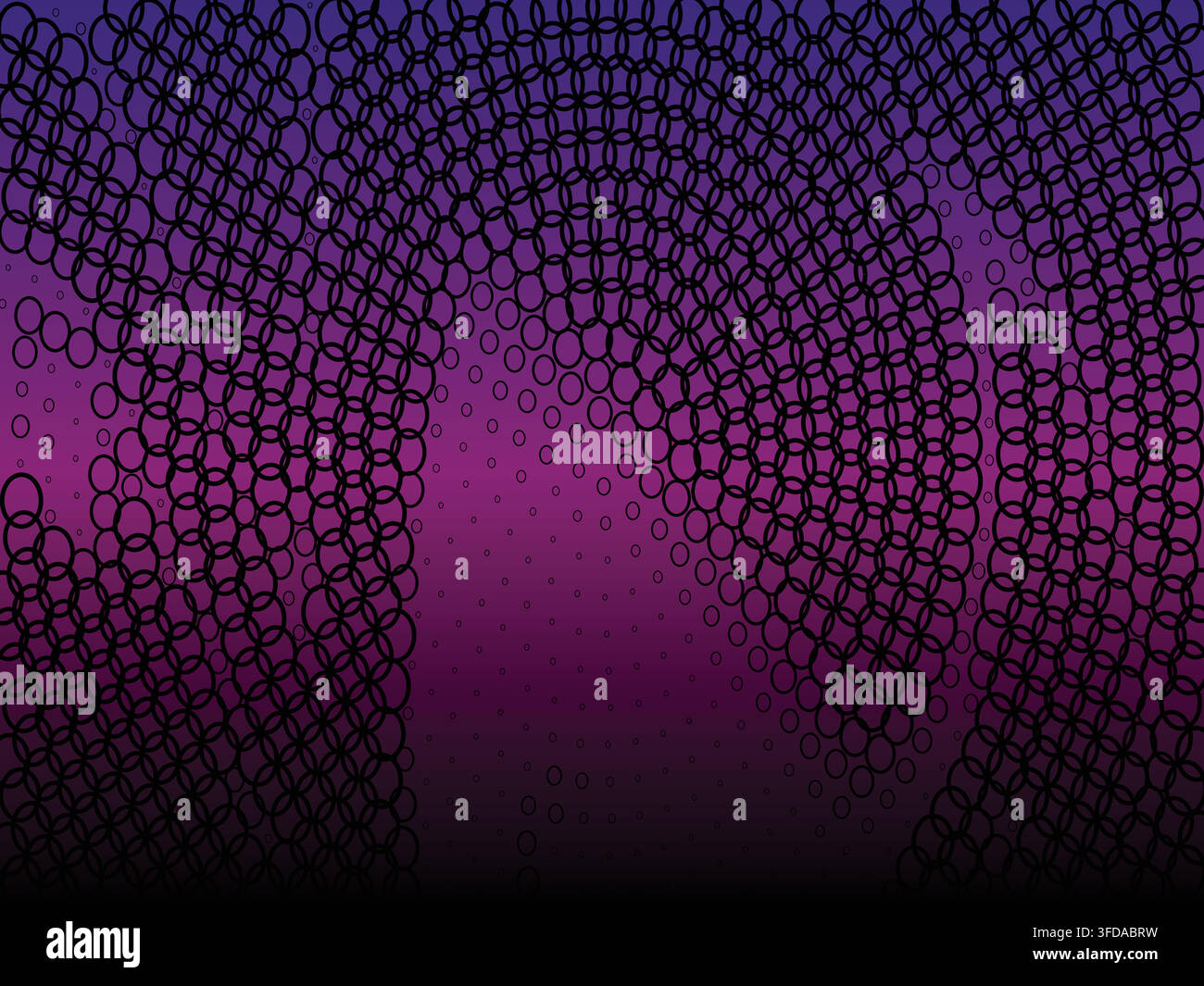 Abstract purple and black pattern with concentric circles creating a wave effect Stock Vector