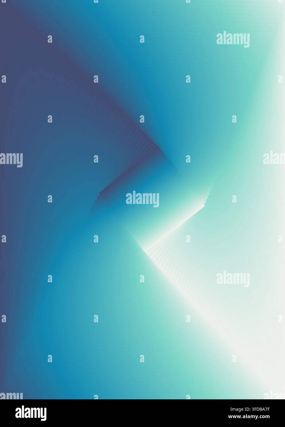 Modern abstract background featuring a smooth gradient transition from deep blue to bright teal with subtle geometric line patterns. Stock Vector