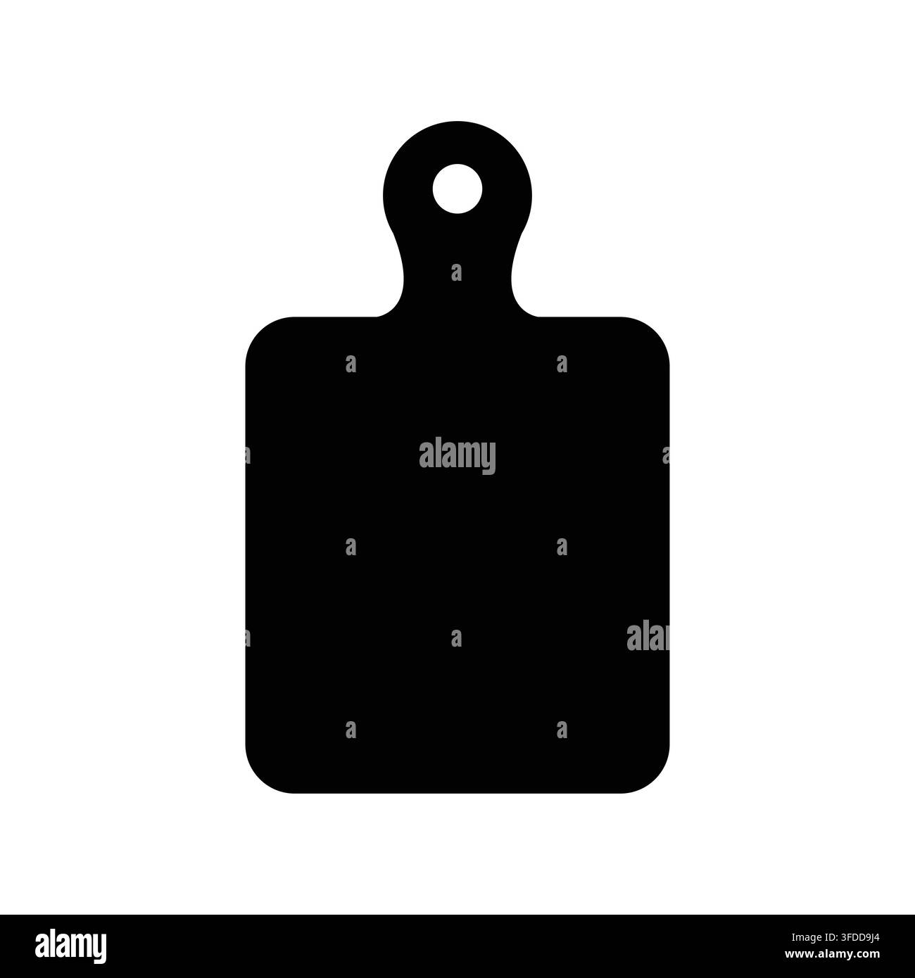 Cutting Board Vector Icon Isolated on White Background for Kitchenware Design Stock Vector