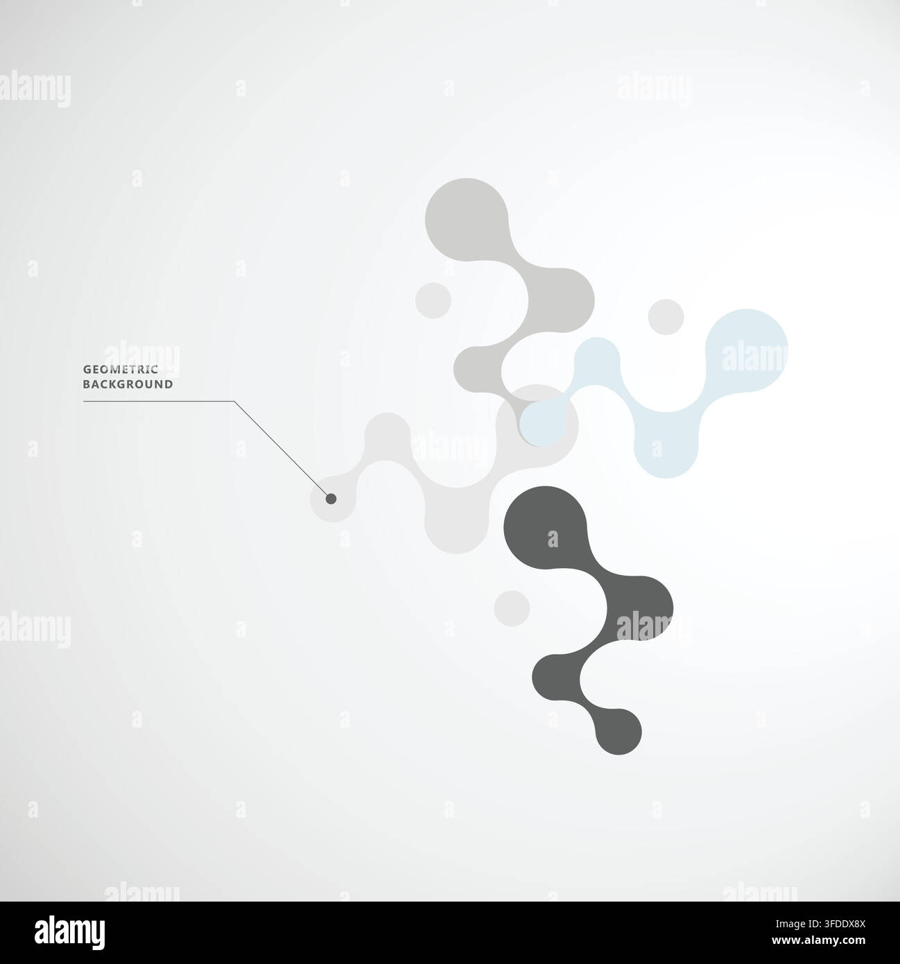 Connected forms elegant background for digital Interfaces. Vector illustration. Stock Vector