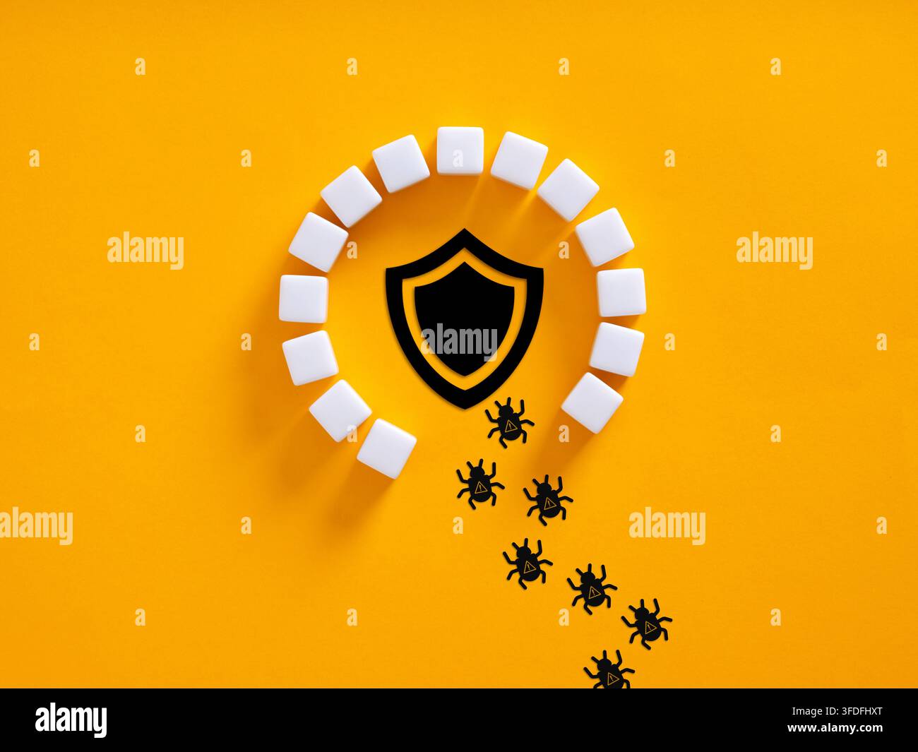 Digital fraud, phishing attacks, cyber attack, and malware threats Stock Photo