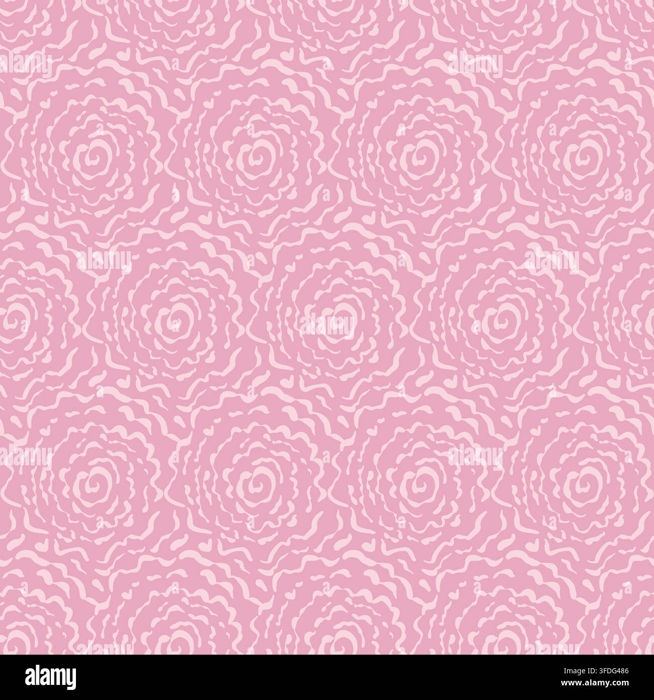 Abstract flowers delicate seamless pink pattern  Stock Vector