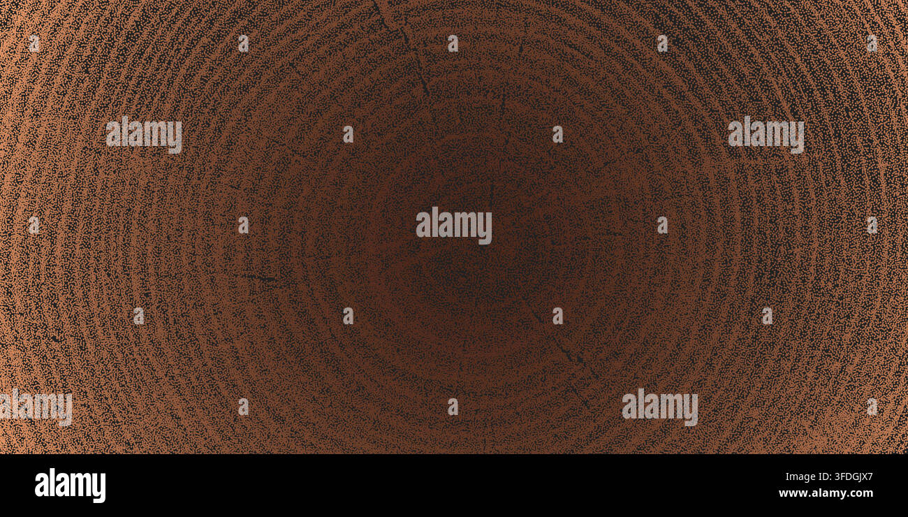 Tree ring pattern showcasing natural wooden texture vector illustration background. Stock Vector