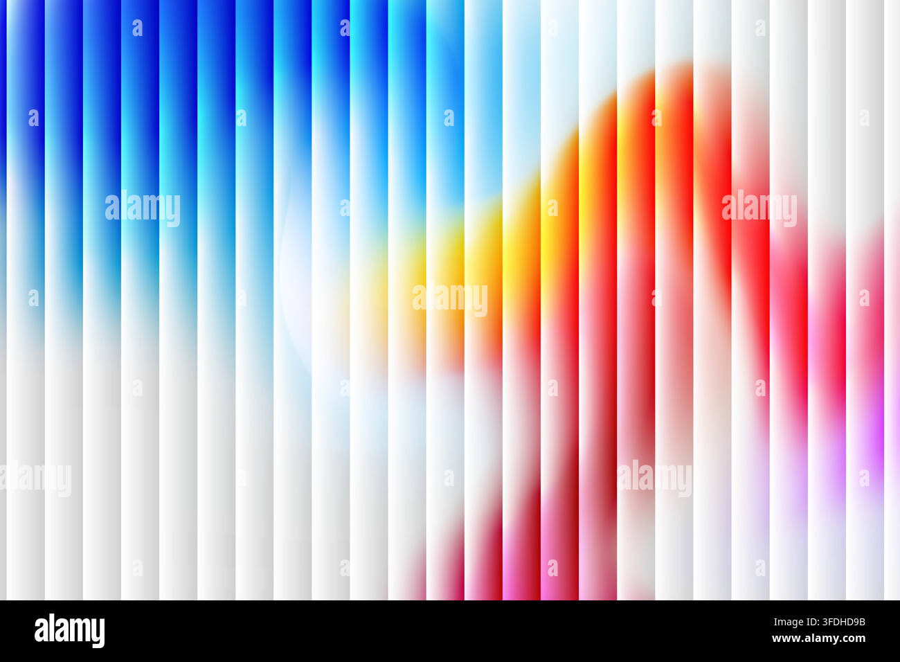 Abstract background with vertical stripes and colorful fluid gradient waves Stock Vector