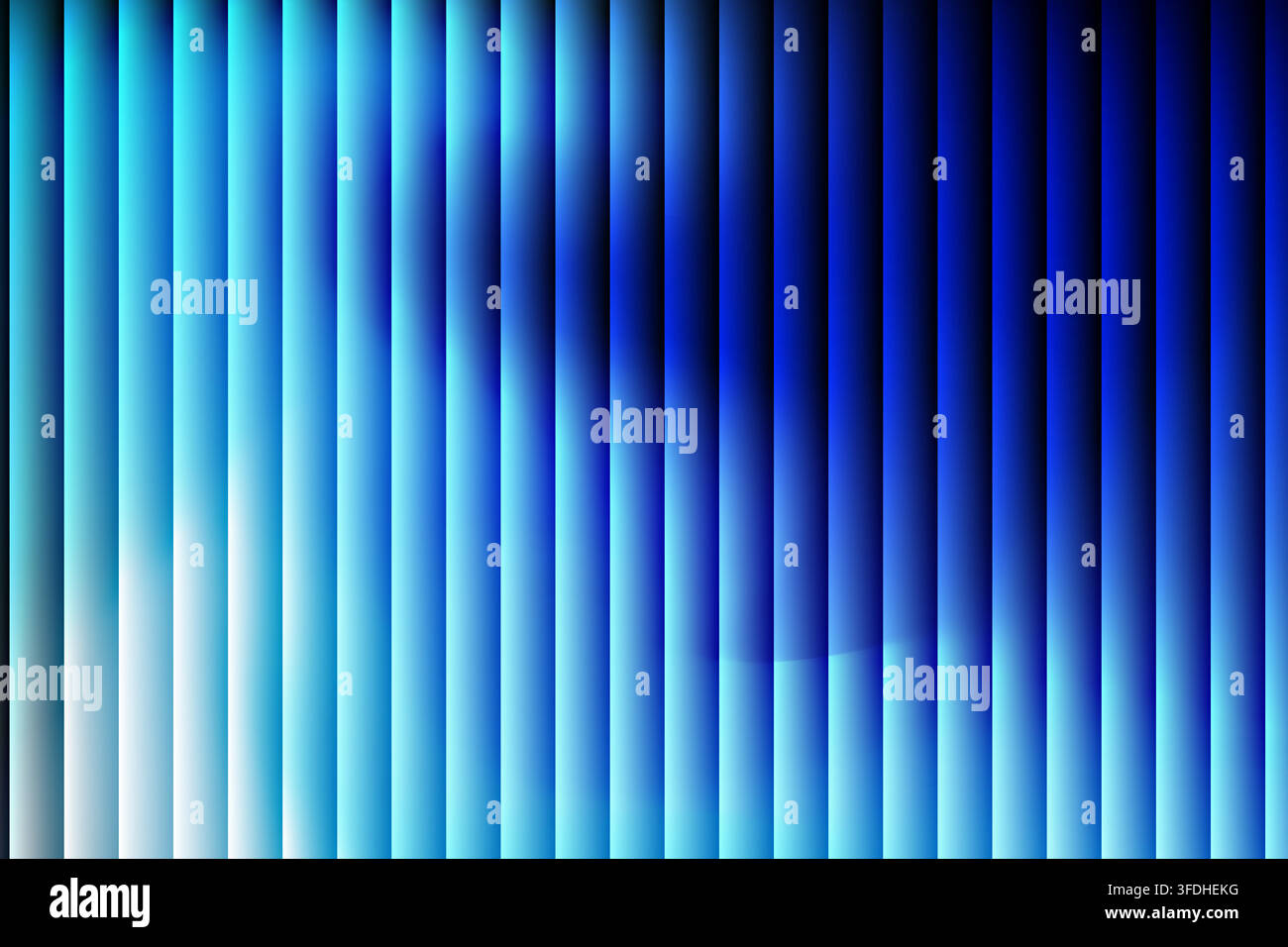 Abstract blue background with vertical stripes and soft gradient light effect Stock Vector