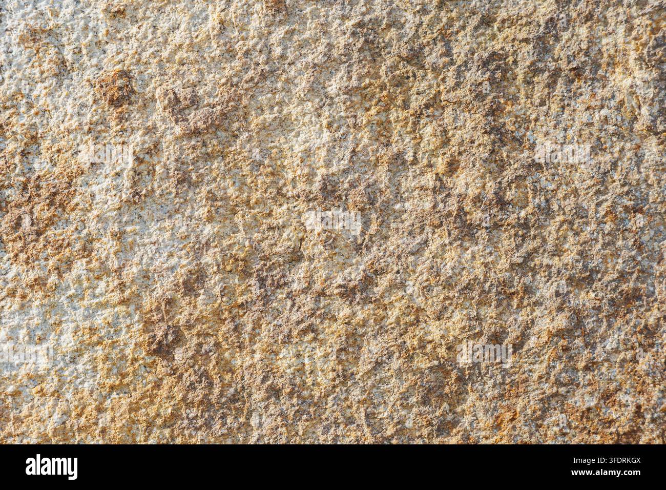 Rough granite stone texture with brown mineral patterns coarse grain ...