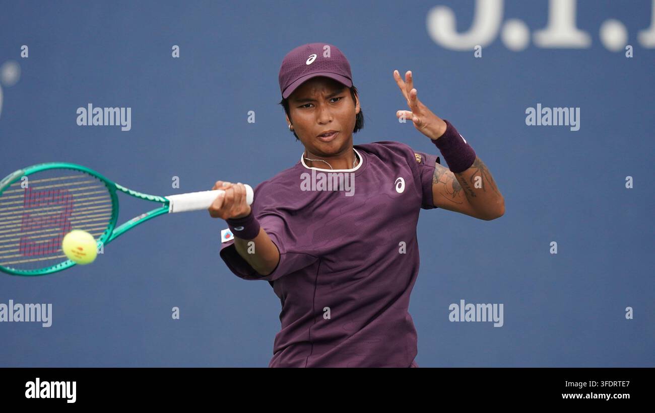 Manachaya Sawangkaew, of Thailand, during the first round of the U.S ...