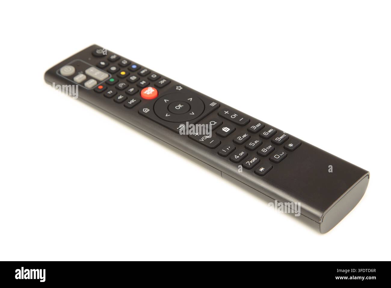 TV remote controller isolated on white background Stock Photo