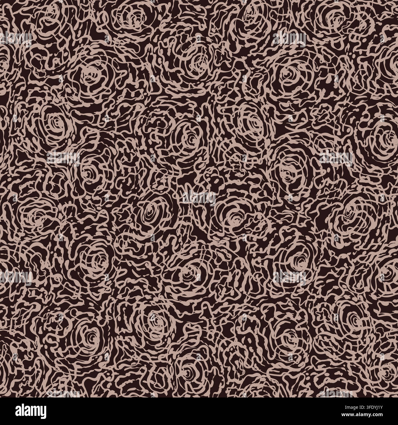 Floral organic shapes seamless abstract pattern Stock Vector