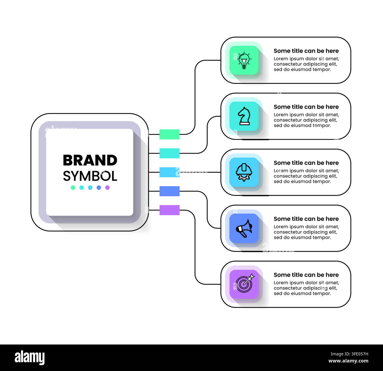 Infographic template with icons and 5 options or steps. Technology concept. Can be used for workflow layout, diagram, banner, webdesign. Vector illust Stock Vector