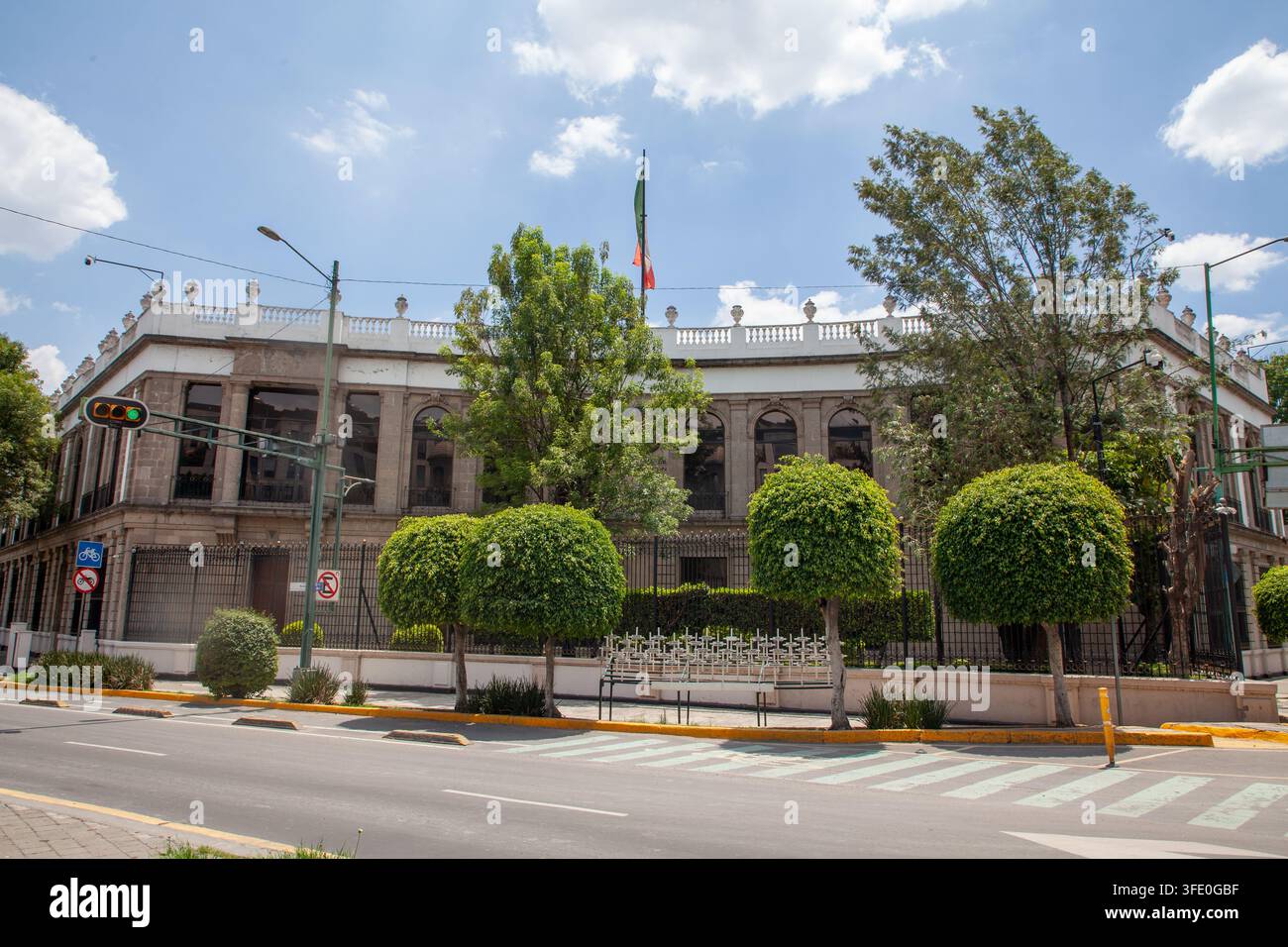 Palacio de Cobián, which serves as the headquarters for the Secretariat of the Interior (Secretaría de Gobernación or Segob) in Mexico City Stock Photo
