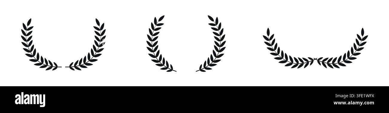 Laurel wreath vector illustration Stock Vector