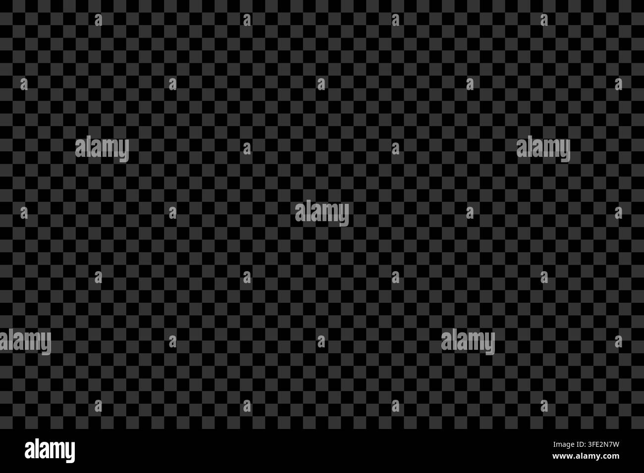 Transparent checkerboard grid with dark square pattern and grey tiles. Stock Vector