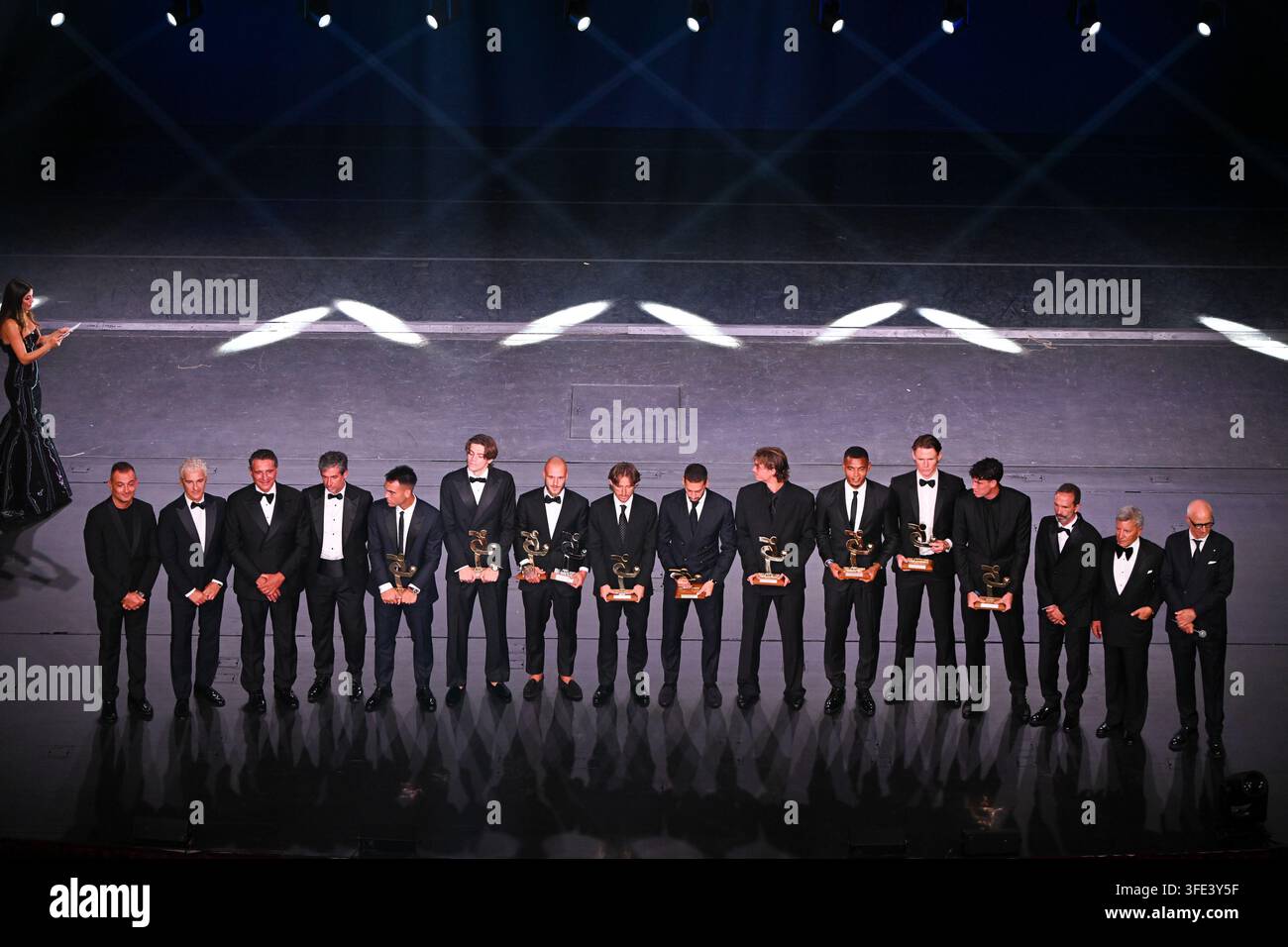 Team And MVP 2026 Federico Dimarco Is Seen On Stage During The Gran team-and-mvp-2026-federico-dimarco-is-seen-on-stage-during-the-gran