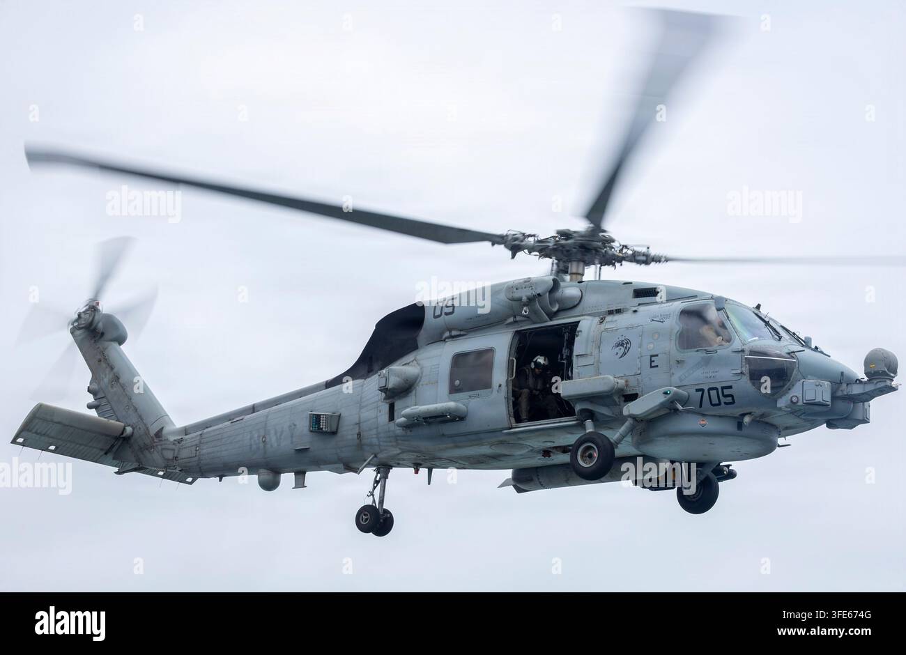 An MH-60R Sea Hawk, assigned to Helicopter Maritime Strike Squadron ...