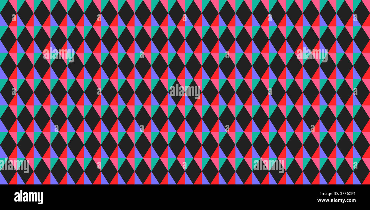 Vintage diamond pattern with festive circus motifs creates elegant holiday backdrop seamless vector pattern. Stock Vector