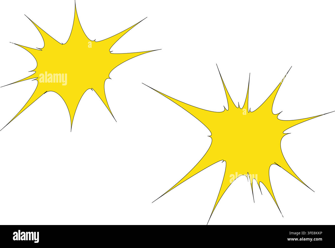Comic Explosion Vector Burst Set for Editable Posters, Stickers, Ads and Pop Art Graphics Stock Vector