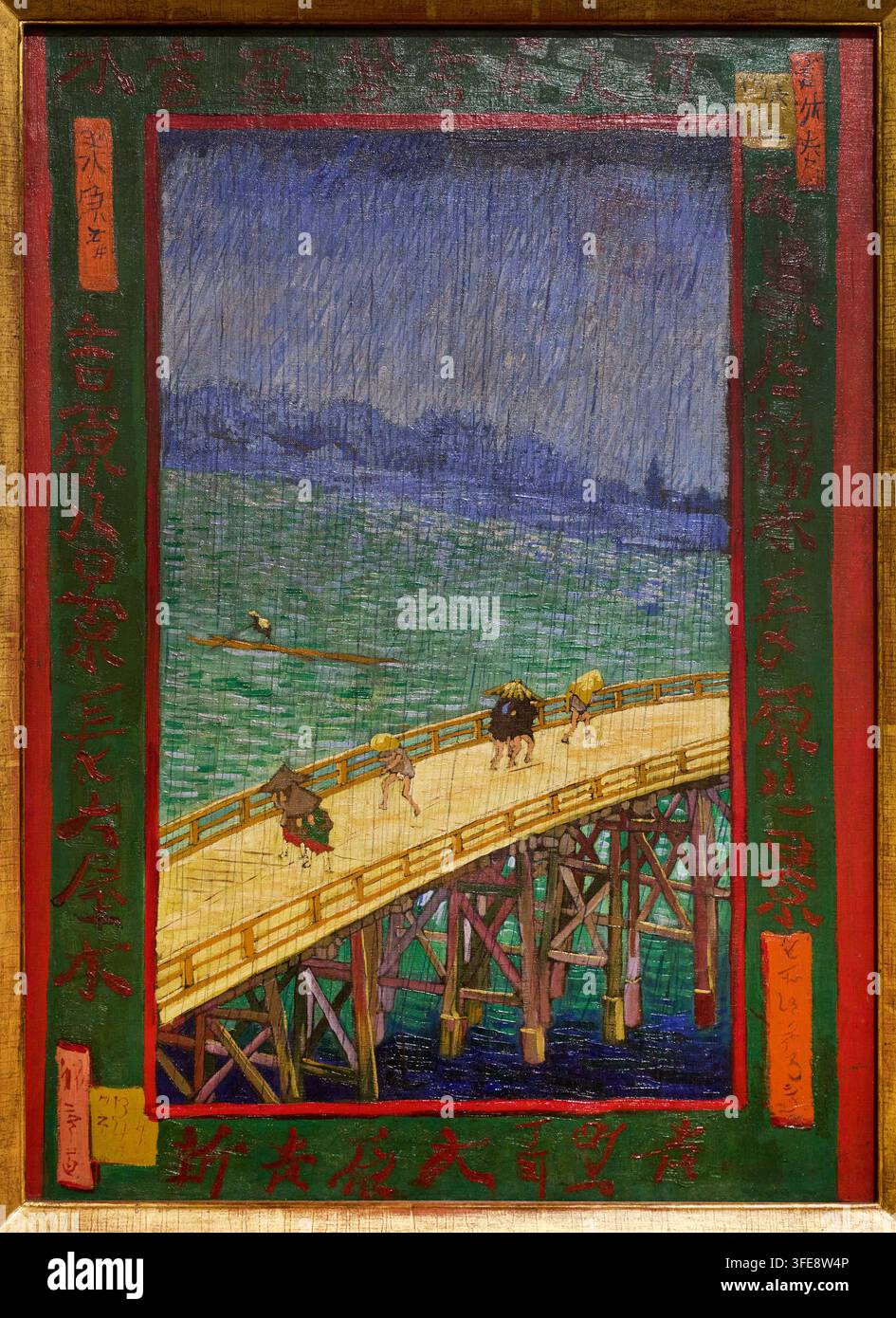 Bridge in the rain, van gogh hi-res stock photography and images