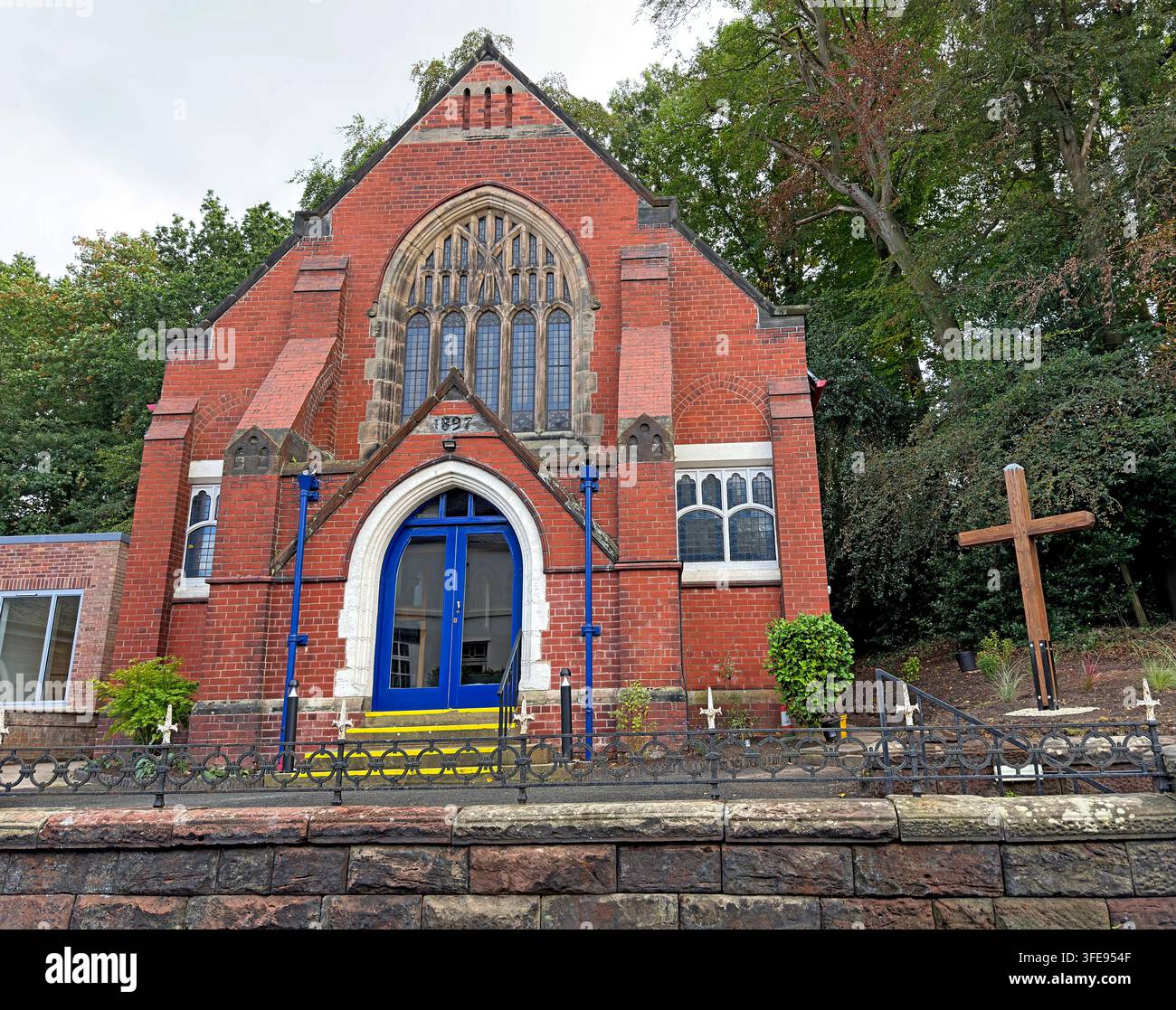 Lymm Methodist Church on Eagle Brow after completion of a £700,000 accessibility and net-zero redevelopment in summer 2026. Stock Photo