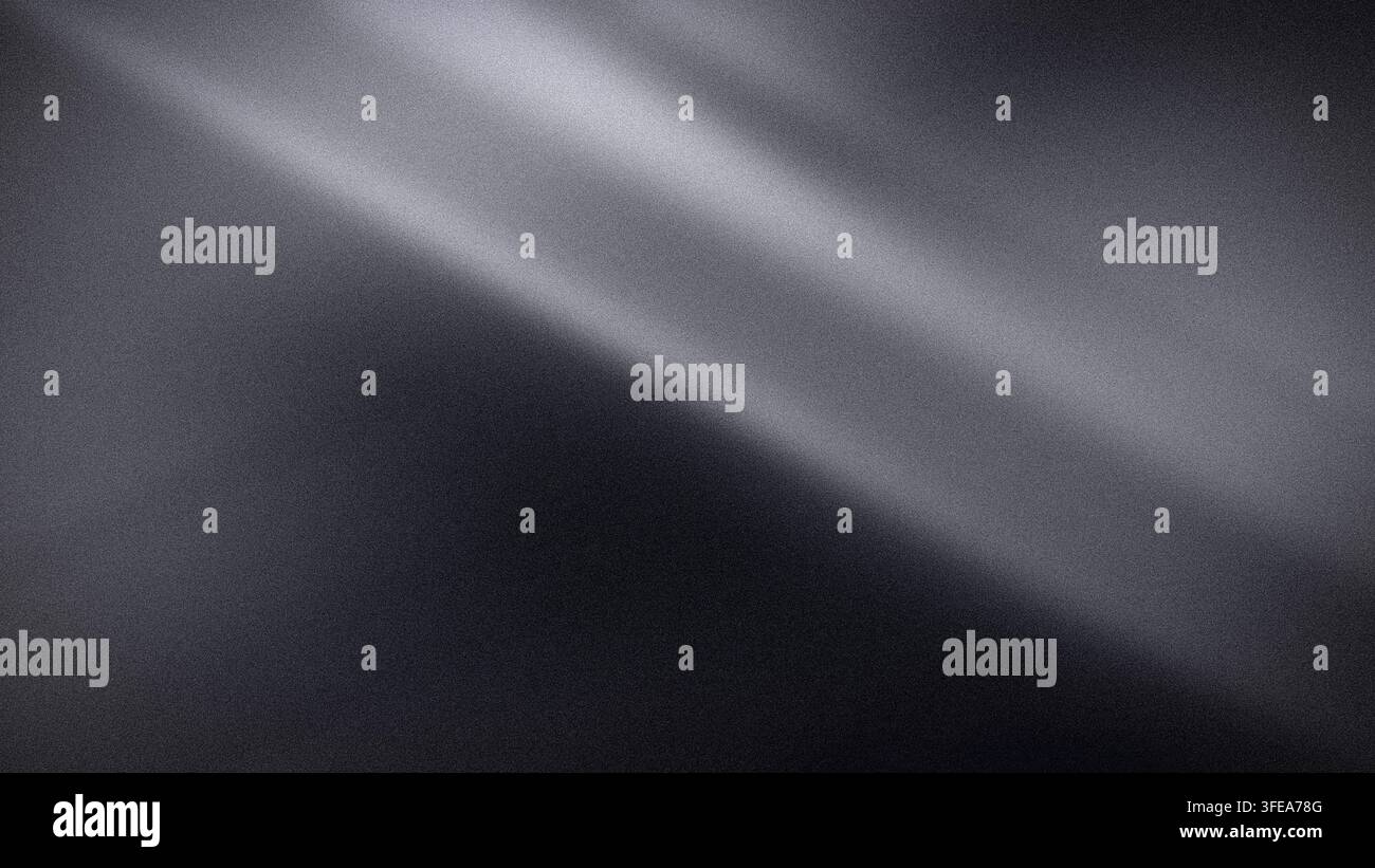 Dark gray silver metallic gradient background with grainy texture in 4K featuring blur abstract tech style Stock Photo