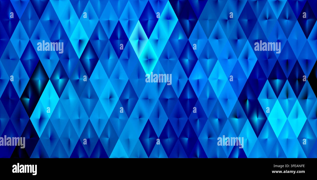 Blue triangle background. Winter Christmas bg. Blue low poly Stock Vector