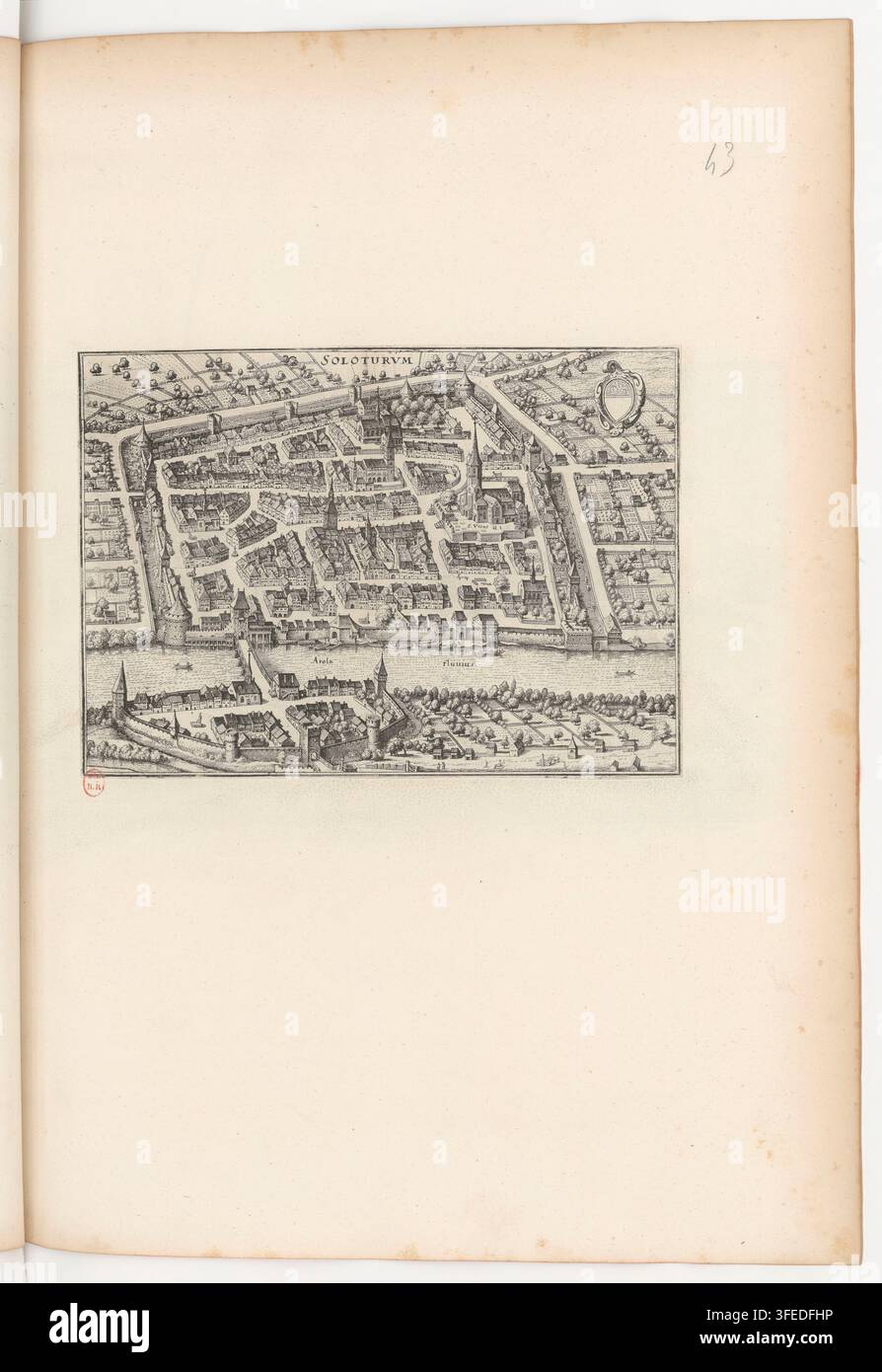 Walled circular city plan labeled hi-res stock photography and images ...