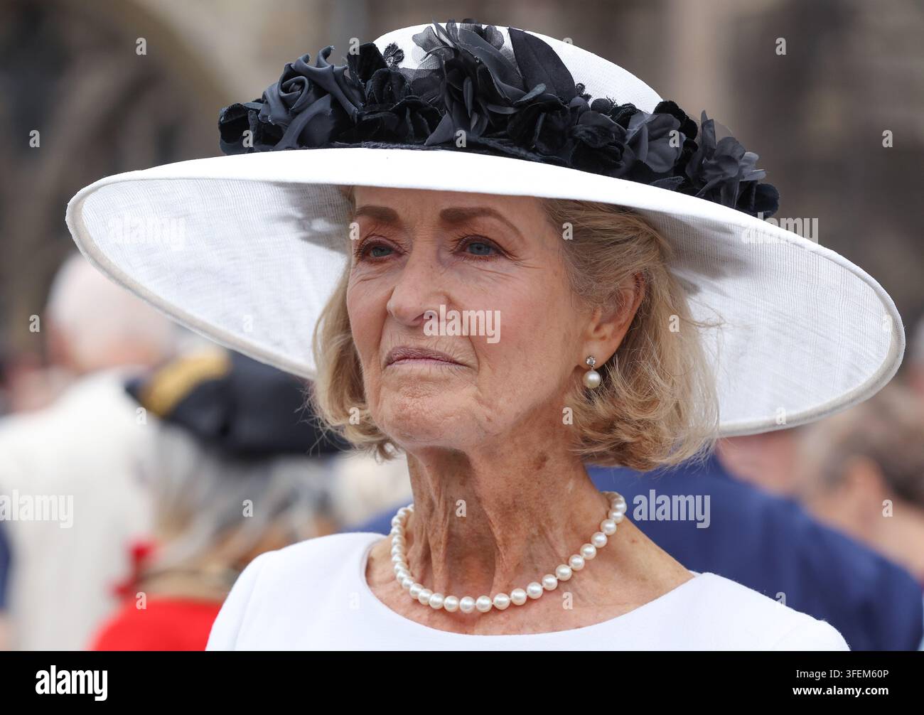Countess Mountbatten of Burma Penelope Knatchbull pictured at Romsey Abbey. Stock Photo