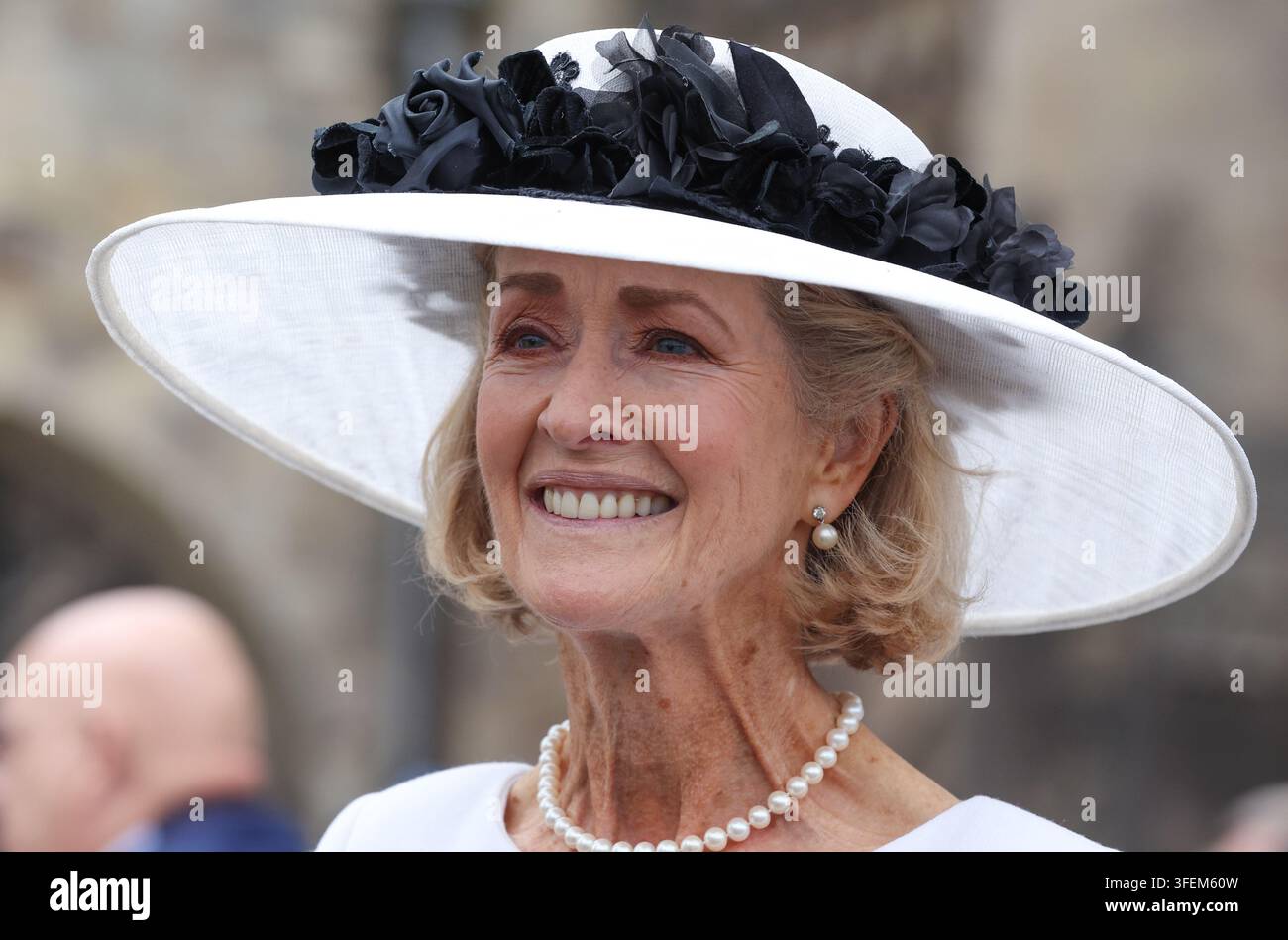 Countess Mountbatten of Burma Penelope Knatchbull pictured at Romsey Abbey. Stock Photo