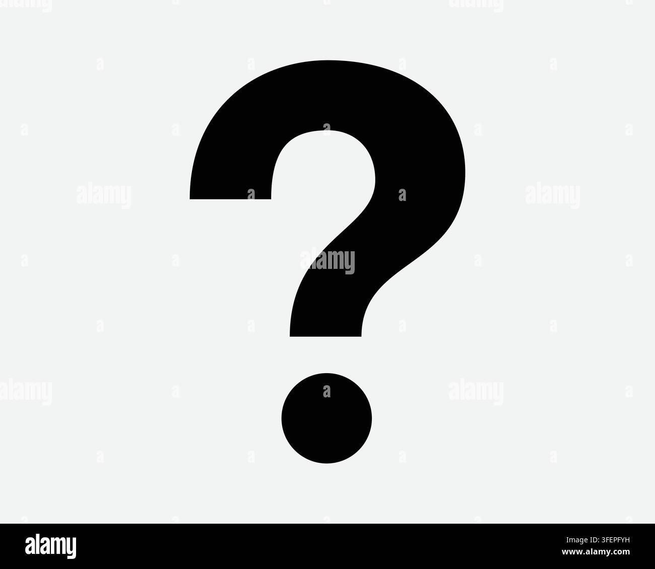Question Mark Icon Help Problem Query Shape Symbol Customer Service Support Assistance Sign Black Vector Stock Vector