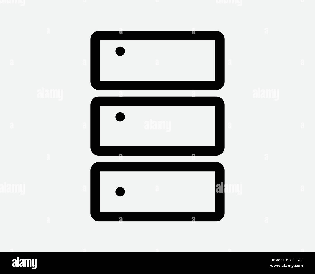 Data Server Line Icon Web Computer Internet Network Storage Cloud Computing System Sign Outline Symbol Stock Vector