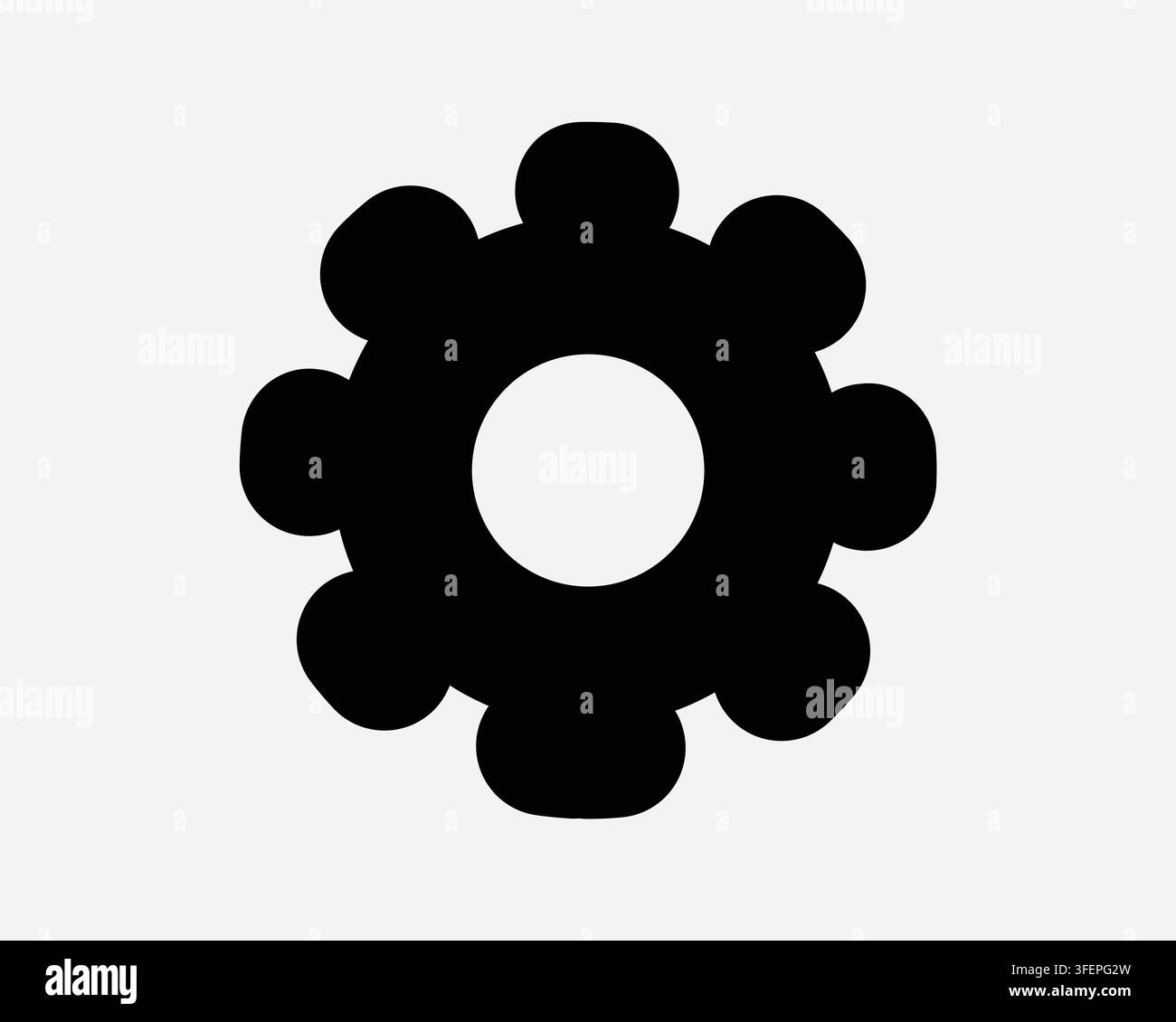 Settings Gears Shape Icon Black Graphic Vector Sign Setting Machine Tool Mechanical Machine Tool Stock Vector