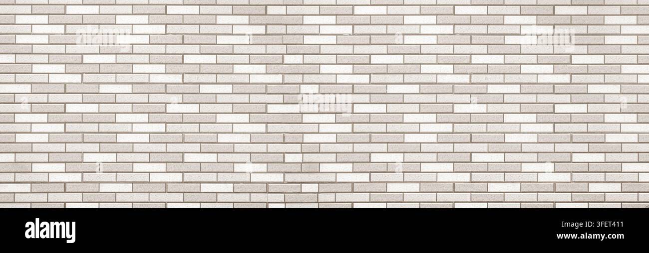 White and grey bricks forming a textured wall background Stock Photo