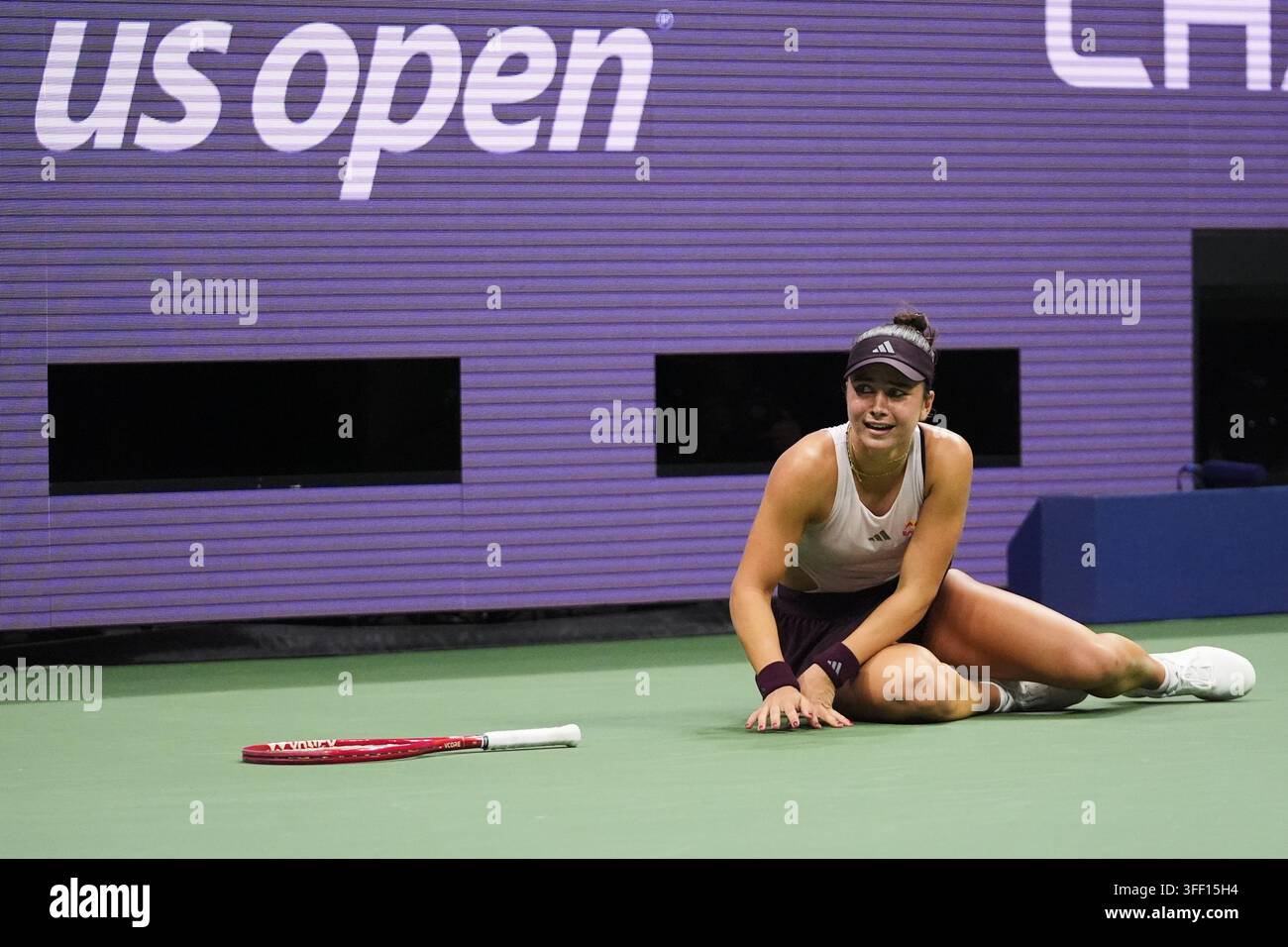Iva Jovic Of The United States Reacts After Defeating Alexandra Eala iva-jovic-of-the-united-states-reacts-after-defeating-alexandra-eala