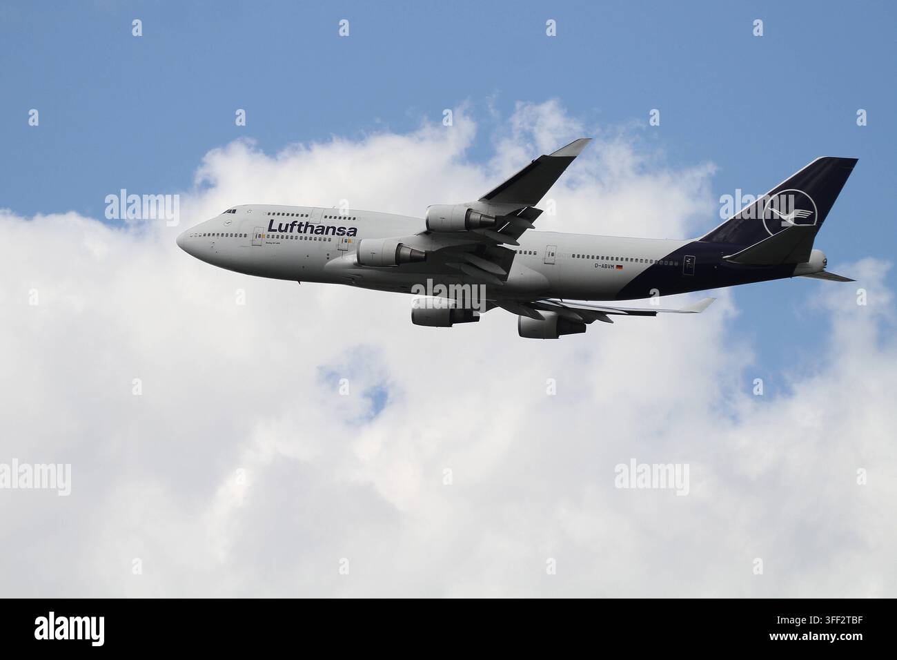 Lufthansa Boeing 747-400 D-ABVM wide-body passenger aircraft on