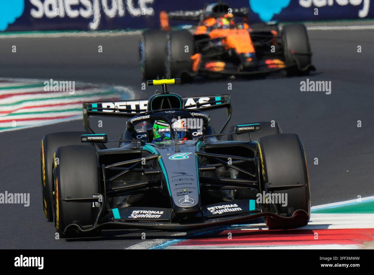 Mercedes Driver Andrea Kimi Antonelli Of Italy Steers His Car During mercedes-driver-andrea-kimi-antonelli-of-italy-steers-his-car-during