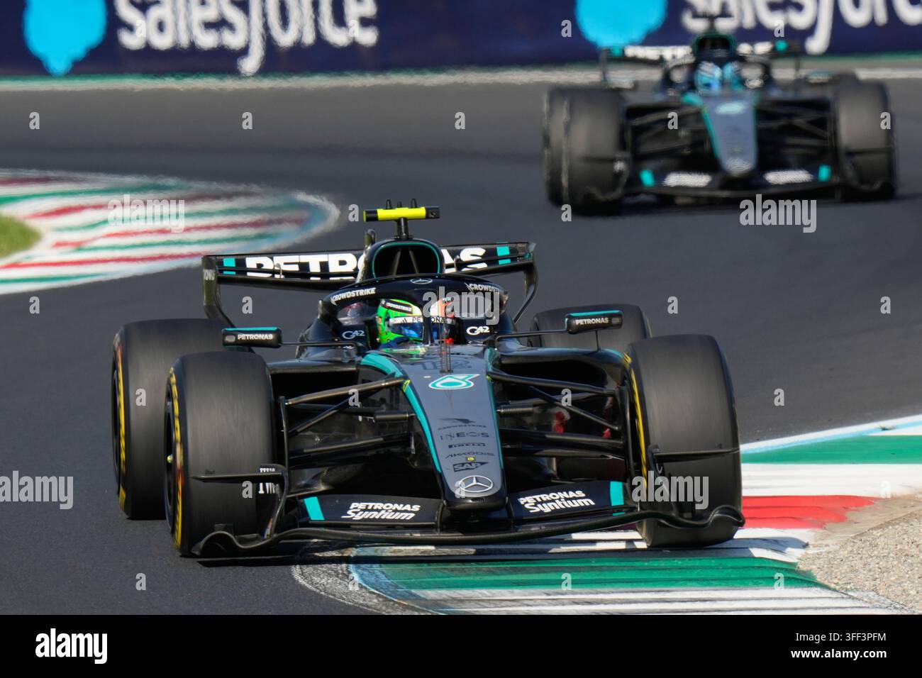 Mercedes Driver Andrea Kimi Antonelli Of Italy Steers His Car During mercedes-driver-andrea-kimi-antonelli-of-italy-steers-his-car-during